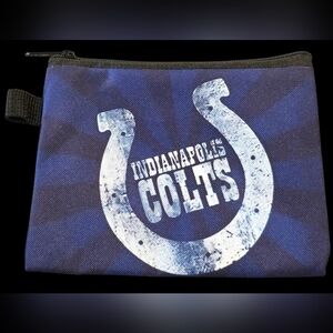Indianapolis Colts Zip Pouch | Small Wallet Bag Charm (5.5" x 4")